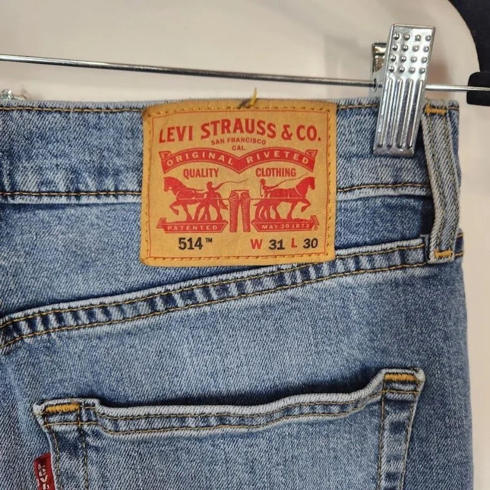 Levi's Men's 514 Classic Straight leg Jeans in Indigo - Size 31x30‎